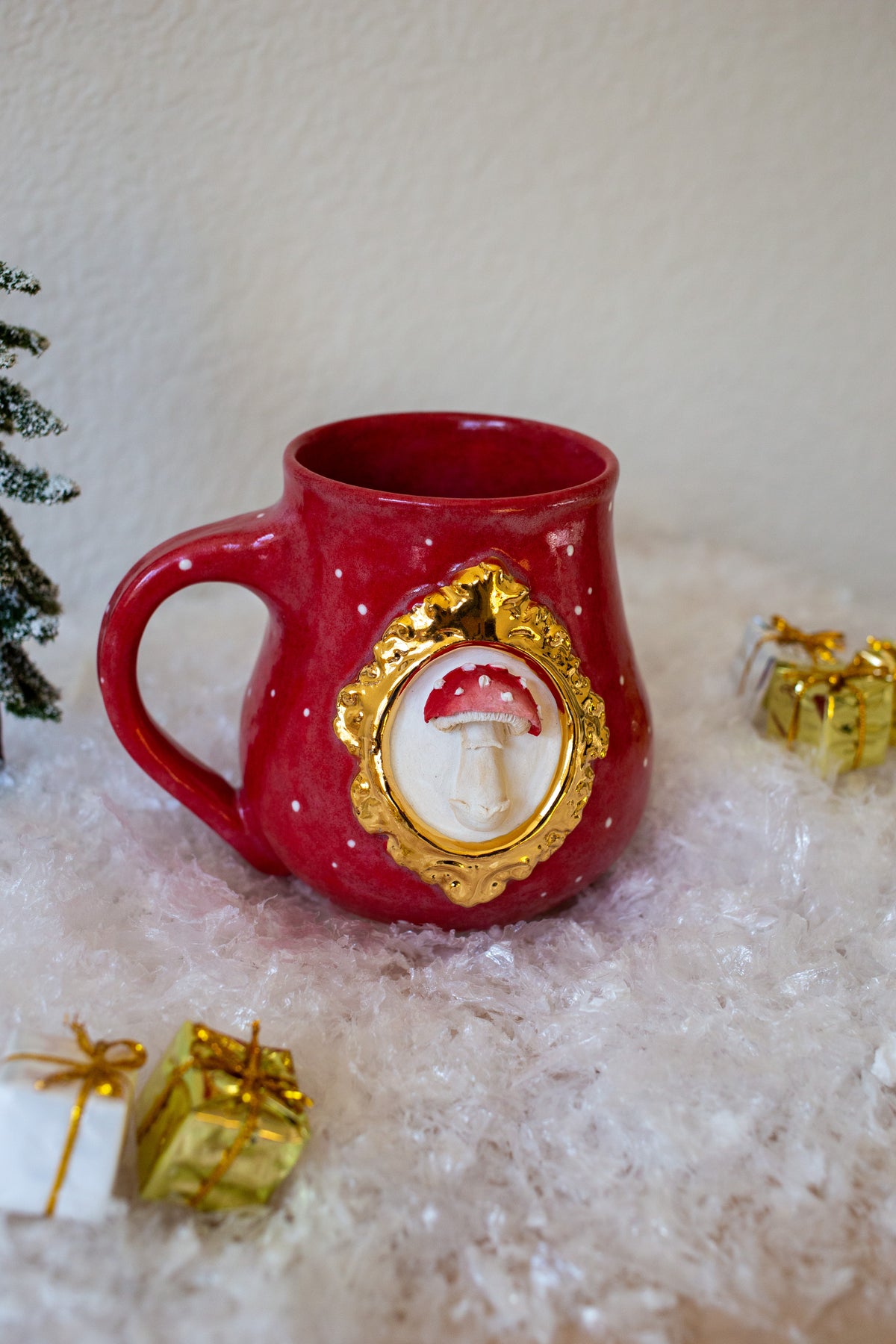 Classic Frosted Amanita Muscaria Mug #1