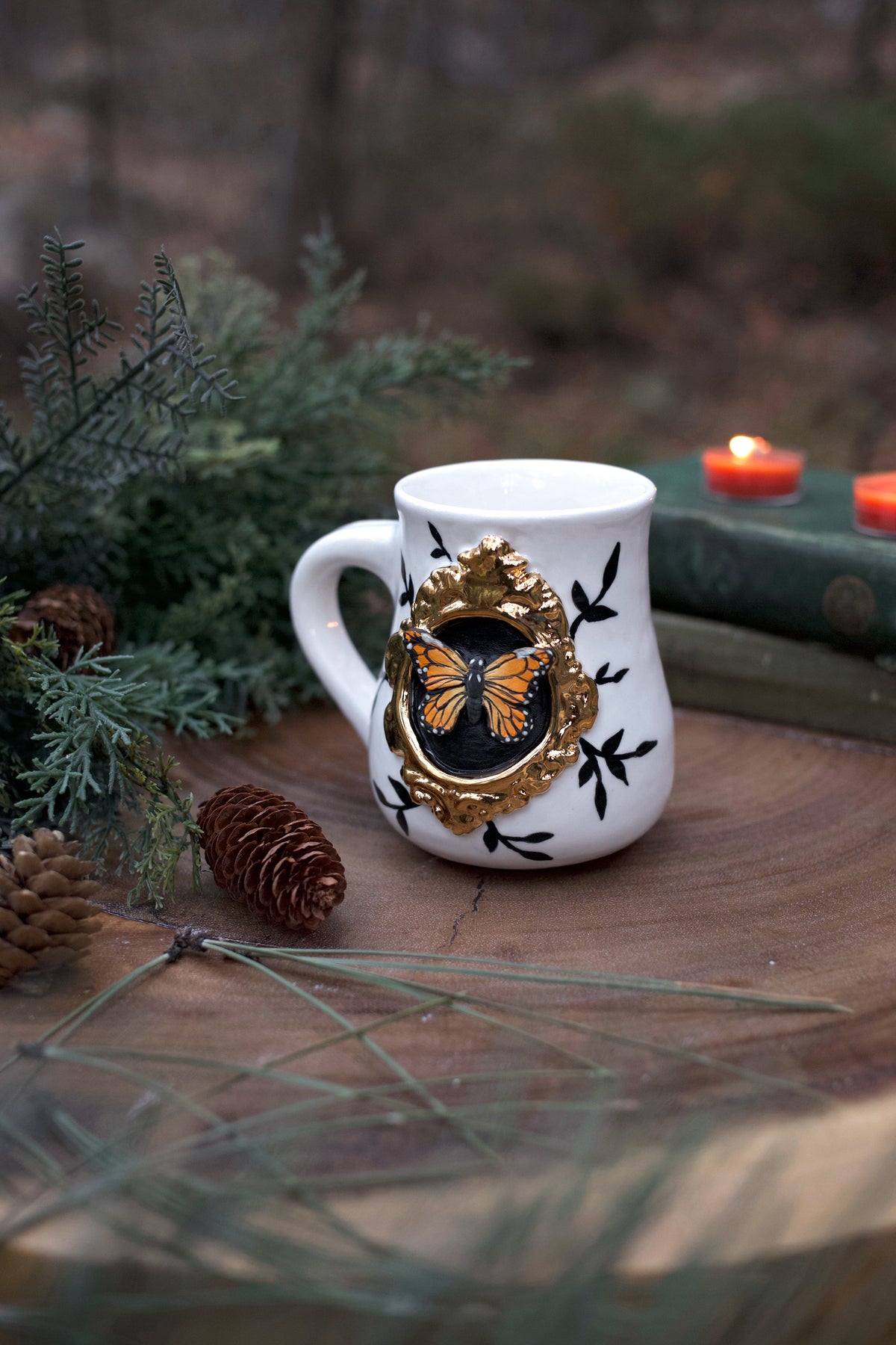 Into The Woods Butterfly Mug