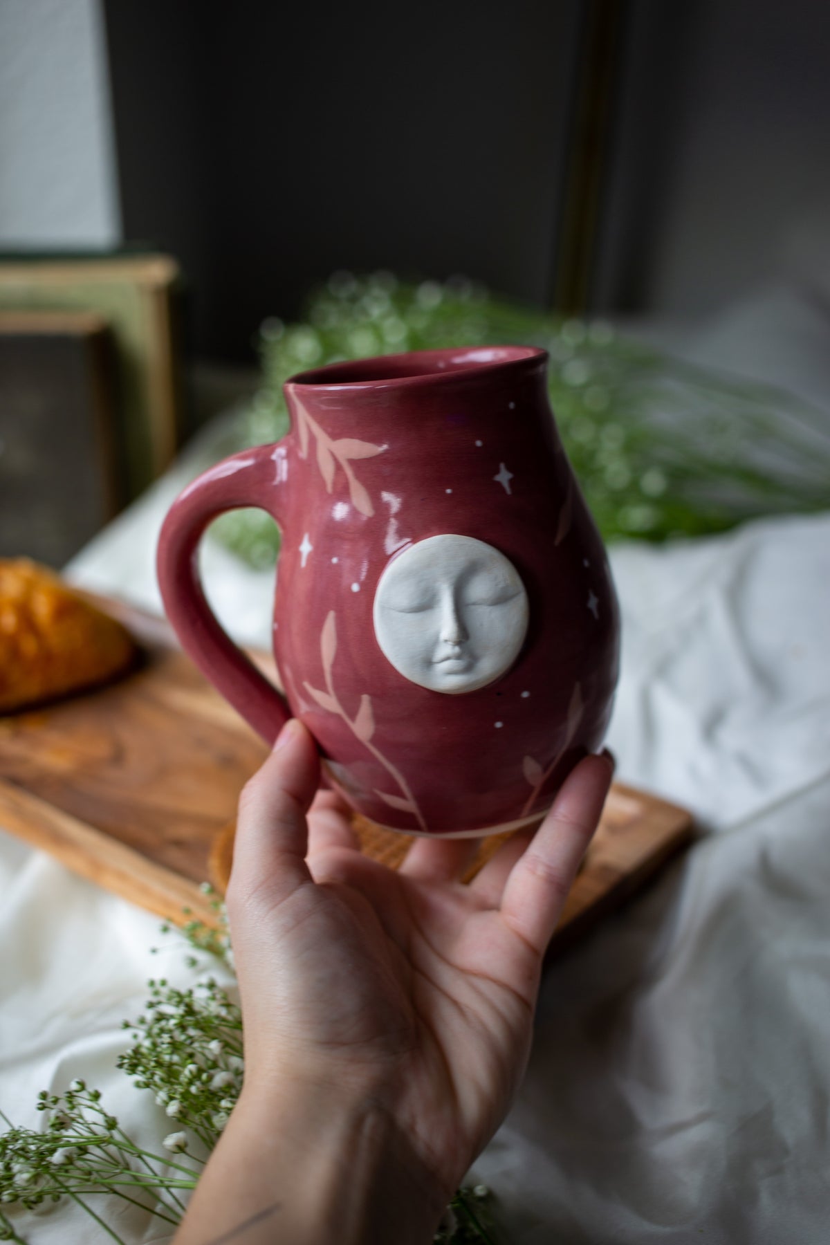 Maroon Moon Mug