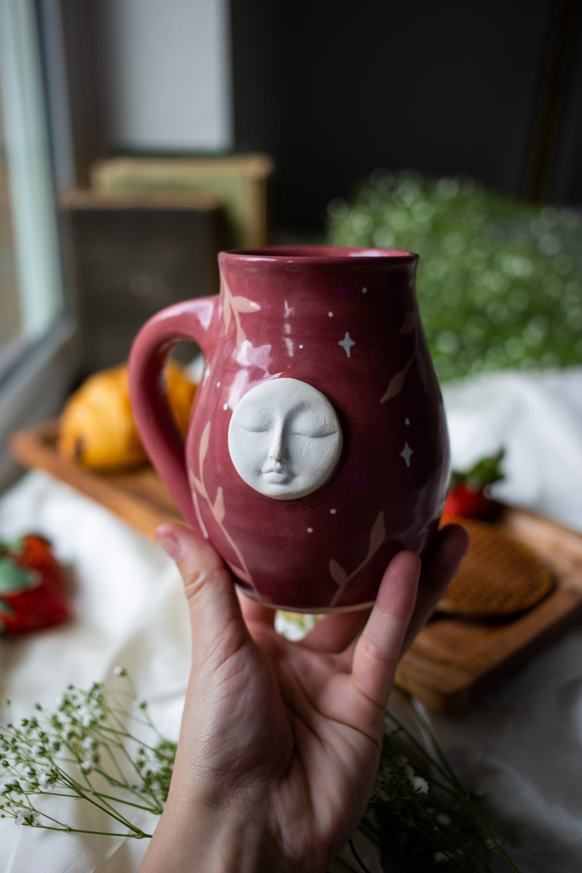 Maroon Moon Mug